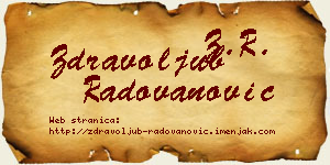 Zdravoljub Radovanović vizit kartica
